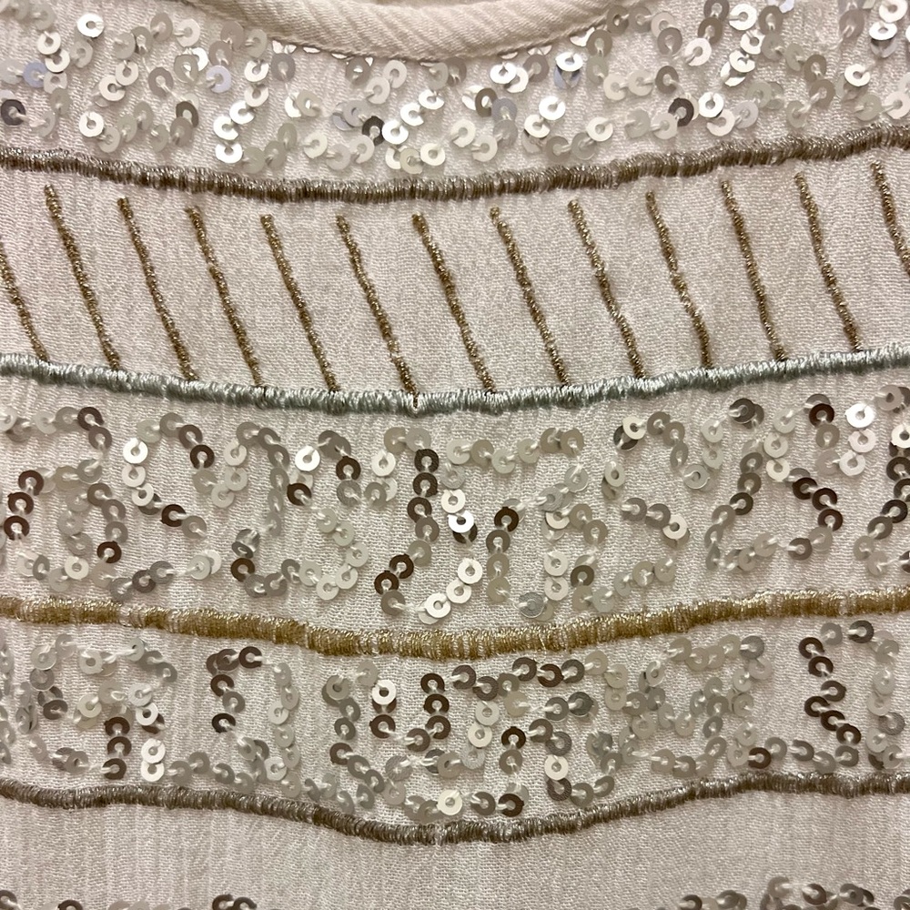 Abercrombie & Fitch Sequin Embroidered Tank Top - Picture 4 of 15